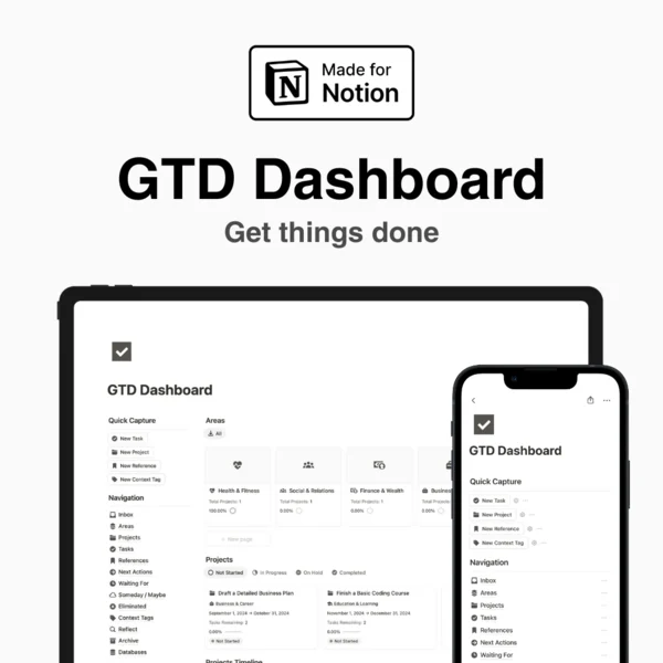 Notion GTD Dashboard