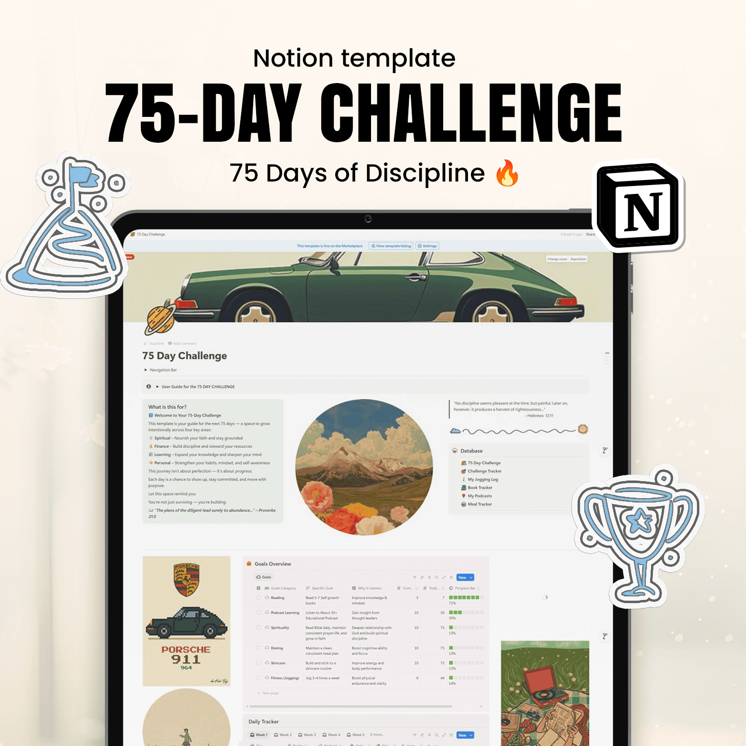 75 day Productivity Planner - image 1