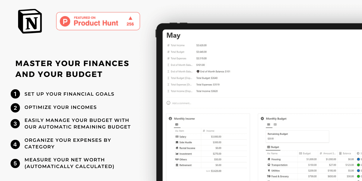Notion Finance and Budget Planner - image 1
