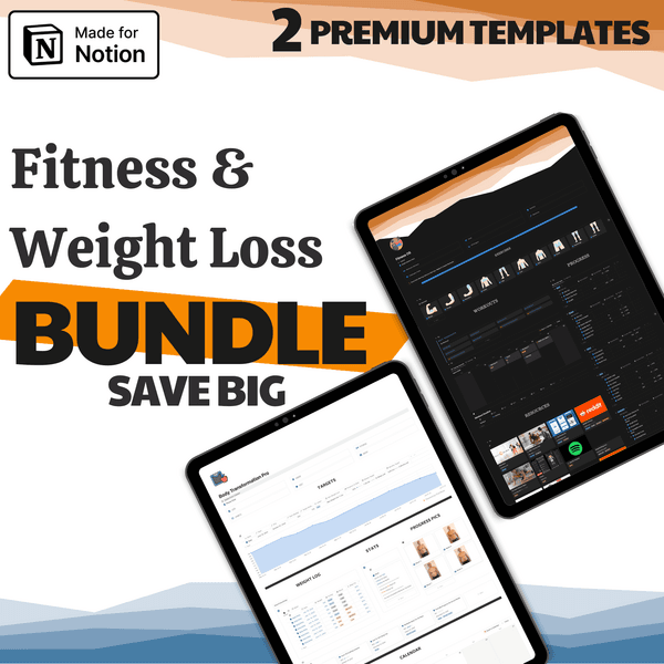 Fitness & Weight Loss Mega Bundle | Notion Template