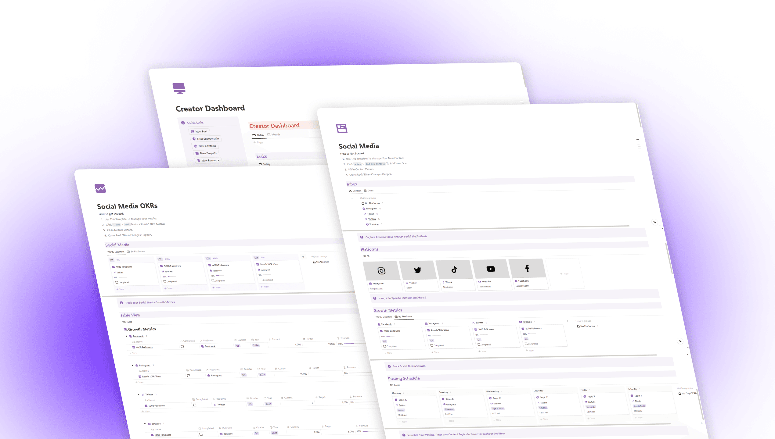 Creator Dashboard - Notion Template - image 2