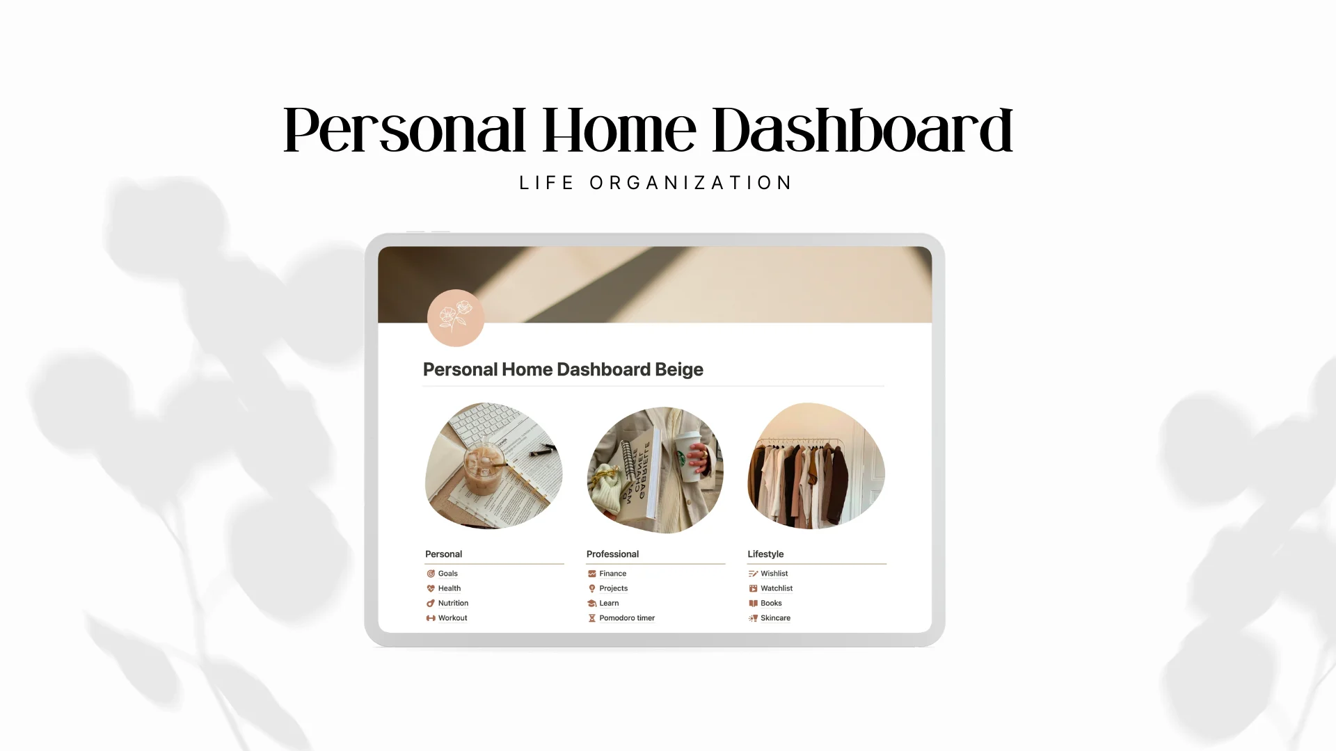 Personal Home Dashboard Beige 🧸 - image 1