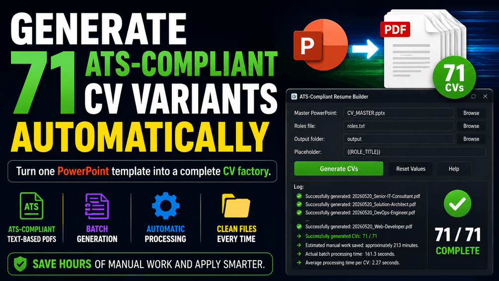 ATS-Compliant CV Builder Agency Edition - image 1
