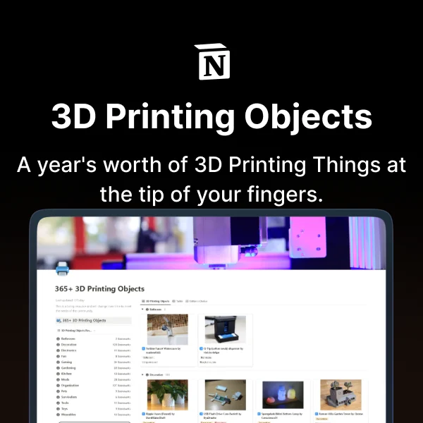 365+ 3D Printing Objects