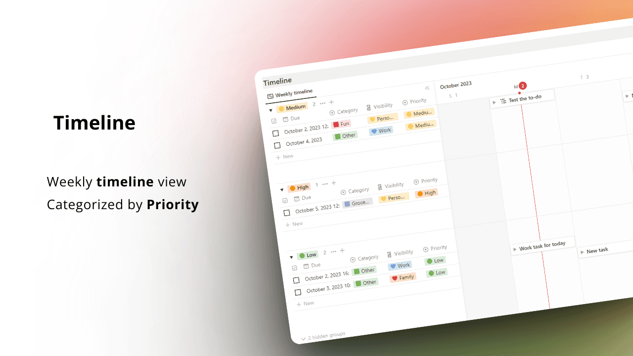 To Do Dashboard - A Notion Template - image 3