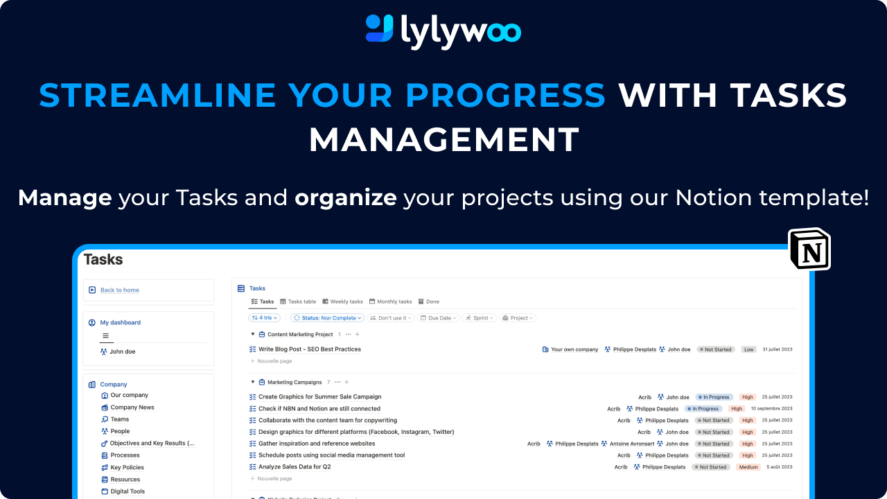All in One Notion Template for Business & Company Management - image 7