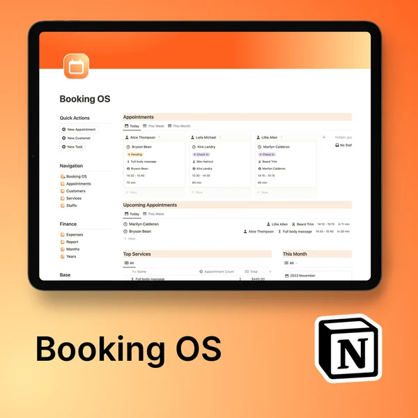 Notion Booking OS