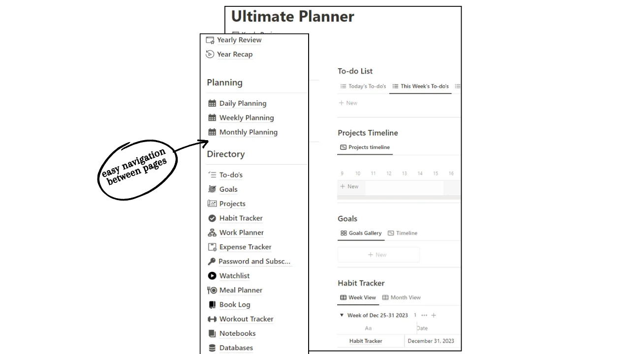 Notion All-in-one Planner Template - image 3