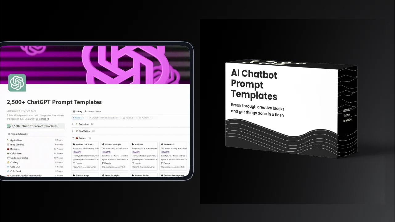2,500+ AI Chatbot Prompt Templates - image 1