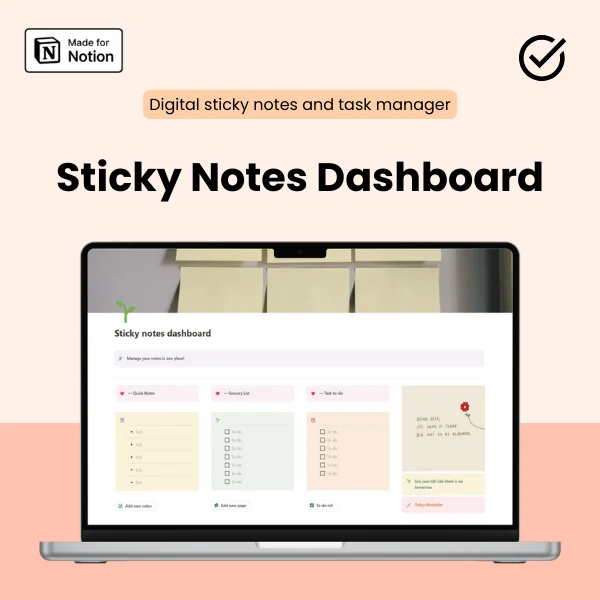 Sticky Notes Dashboard