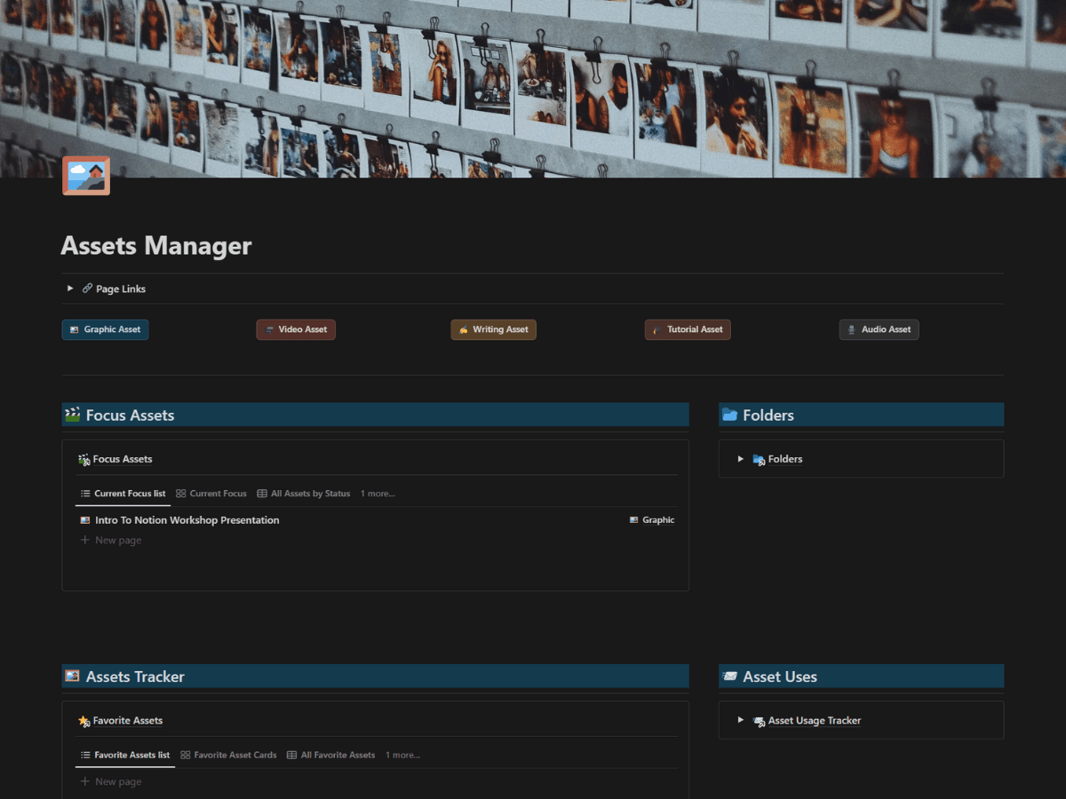 🖼 Assets Manager - Notion File Manager