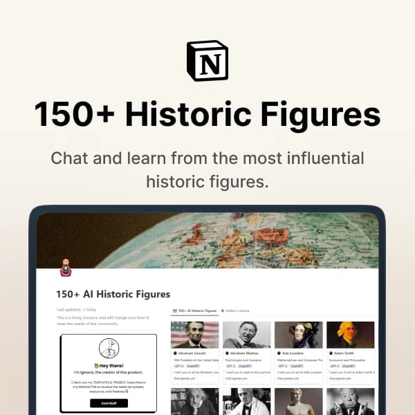 150+ Historic Figures Prompt Templates