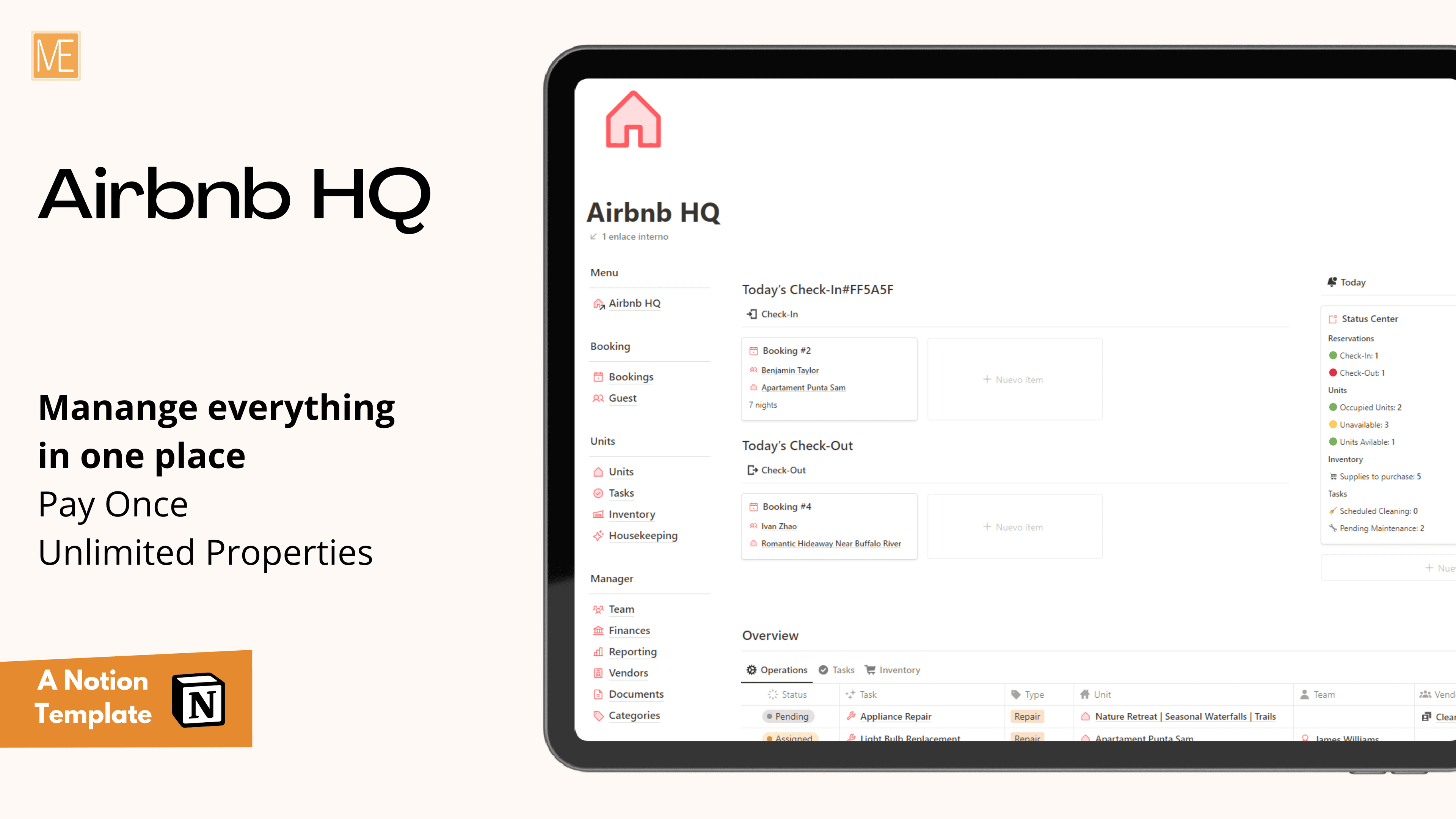 Airbnb HQ a Notion Template - image 1