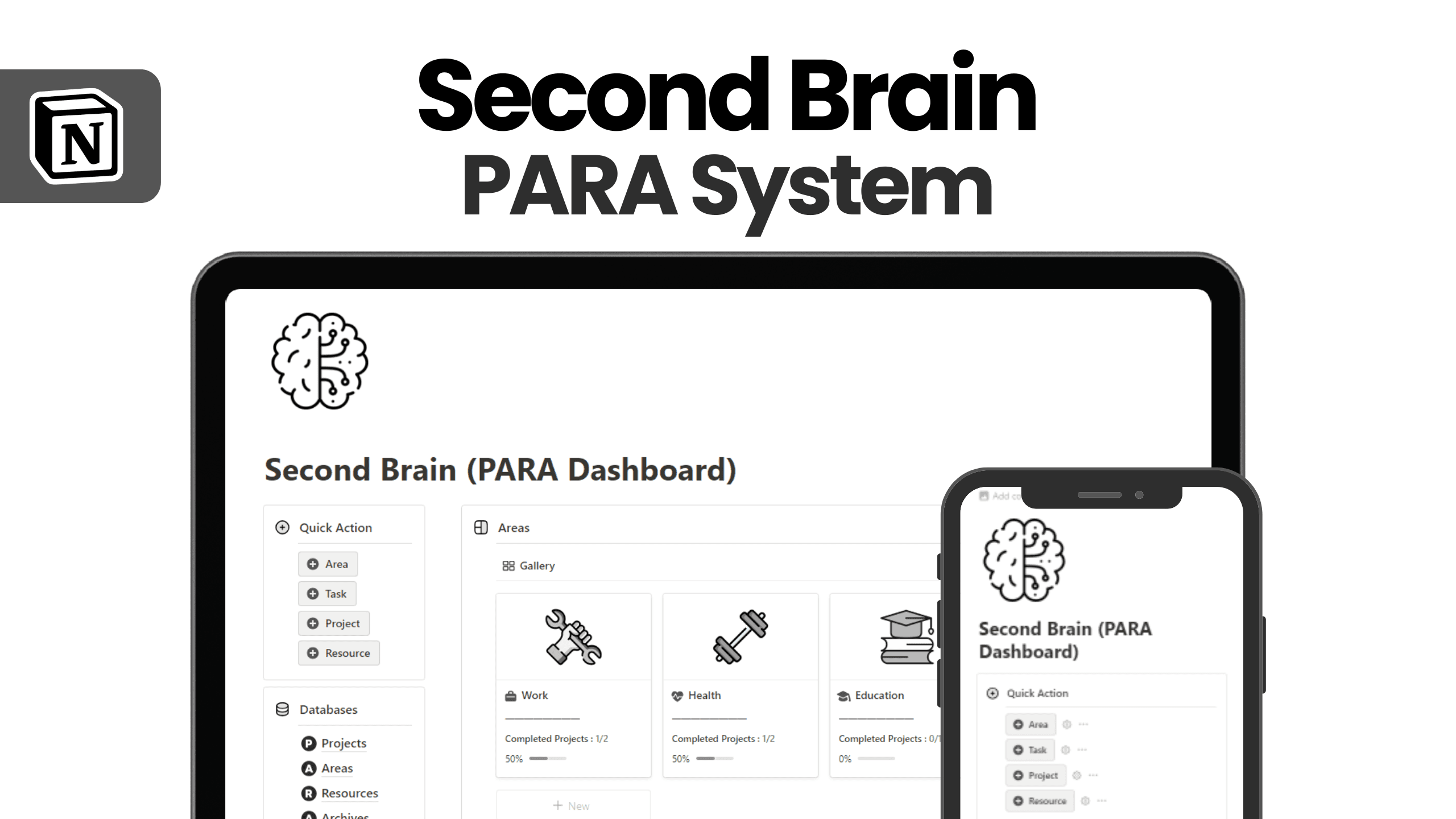 Notion Second Brain (PARA System)