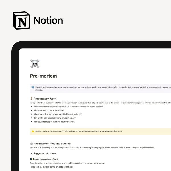 Pre-mortem Template