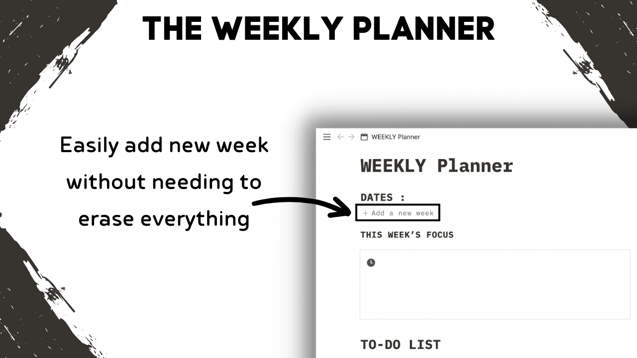 The Weekly Planner | Free Notion Template - image 3