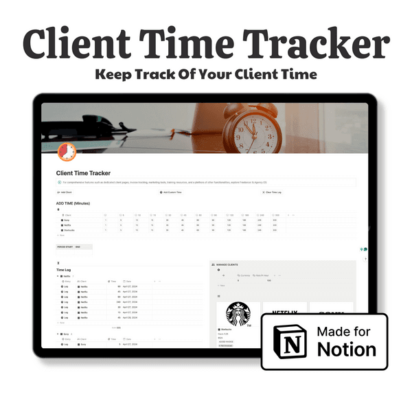 Client Time Tracker | Notion Template