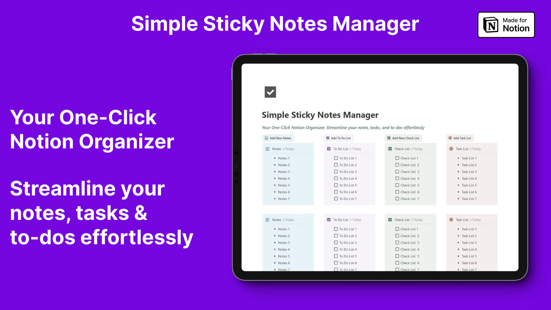 Simple Sticky Notes Manager - image 1
