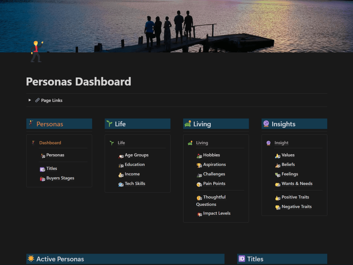 🕺 Notion Personas Dashboard