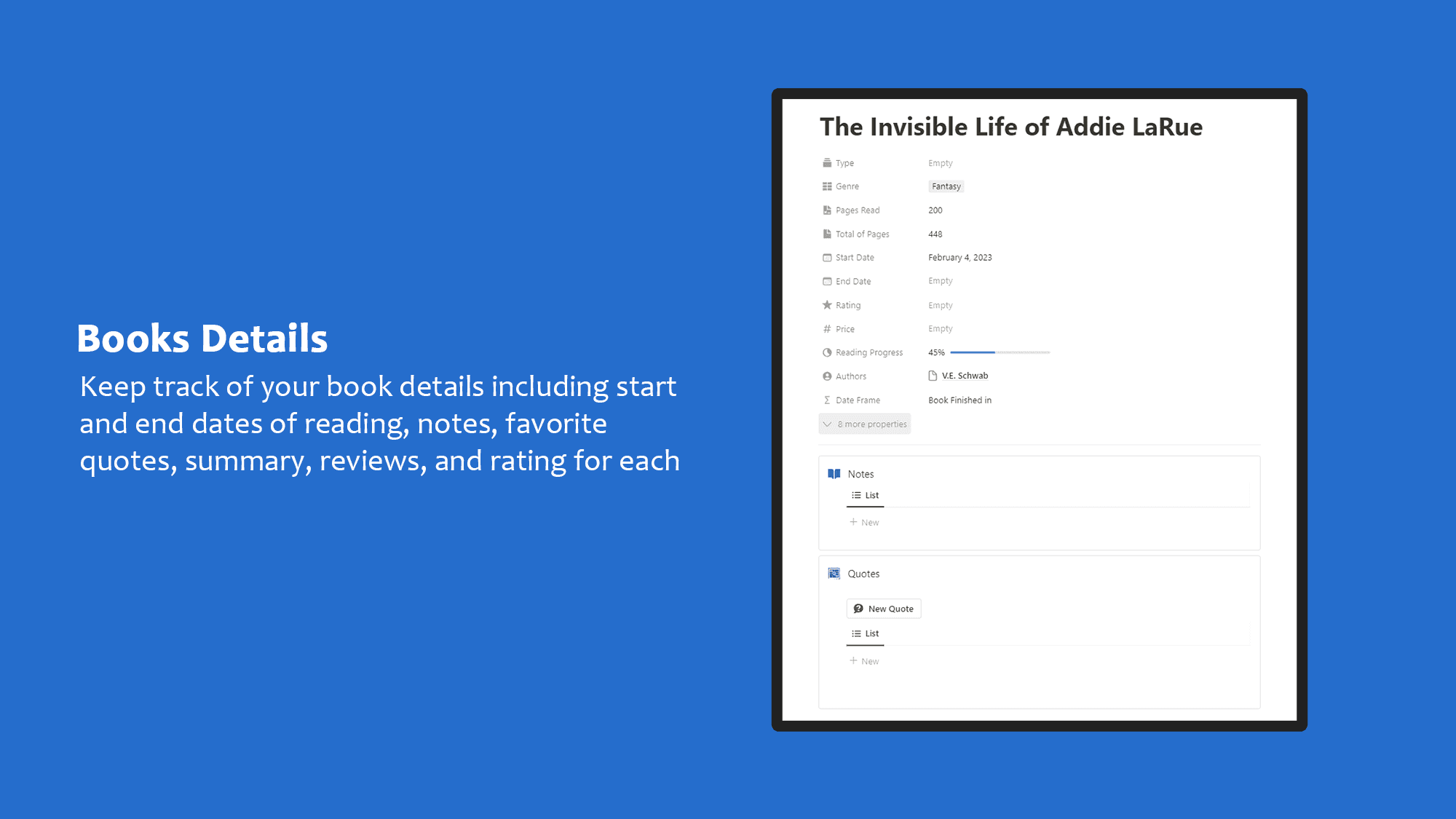 Book Tracker template - image 2