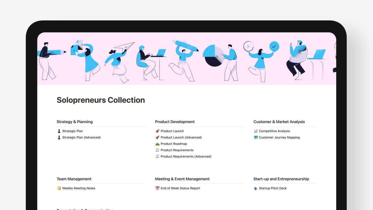 Solopreneurs Collection – 15 Notion Templates - image 2