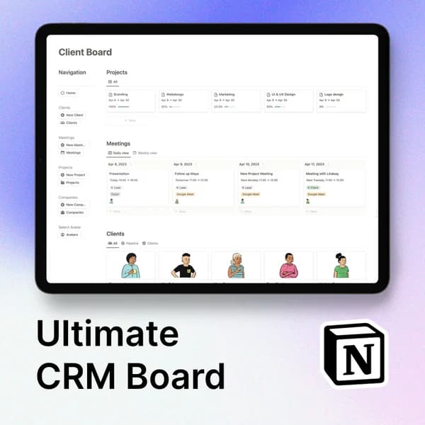 Notion Ultimate CRM Board