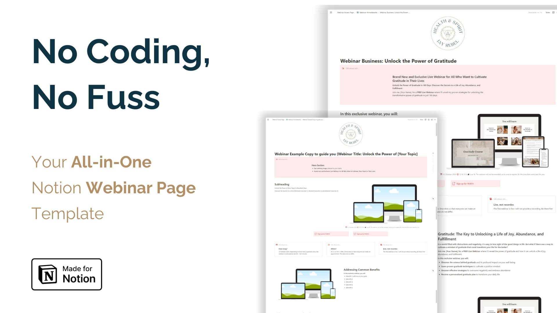 Notion Webinar Sign Up Template - image 2