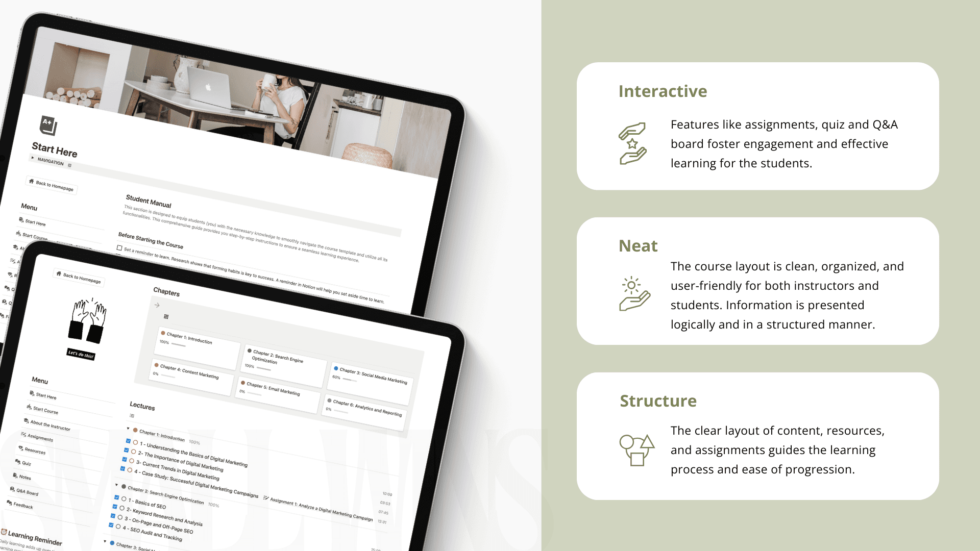 Course Ace - Online Course Notion Template - image 2