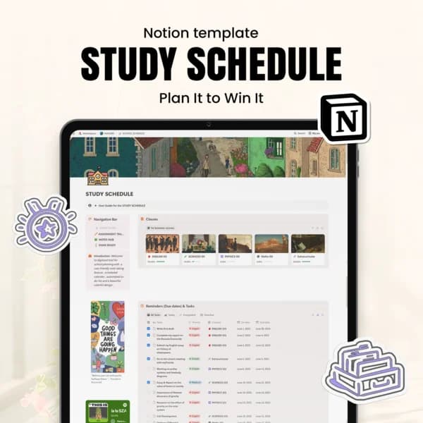 School Schedule Notion Template