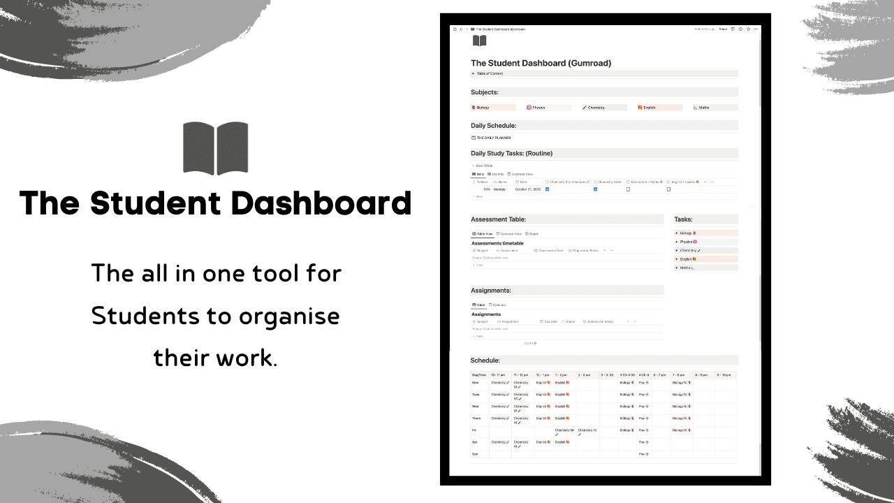 The Student Dashboard | Notion Template - image 1