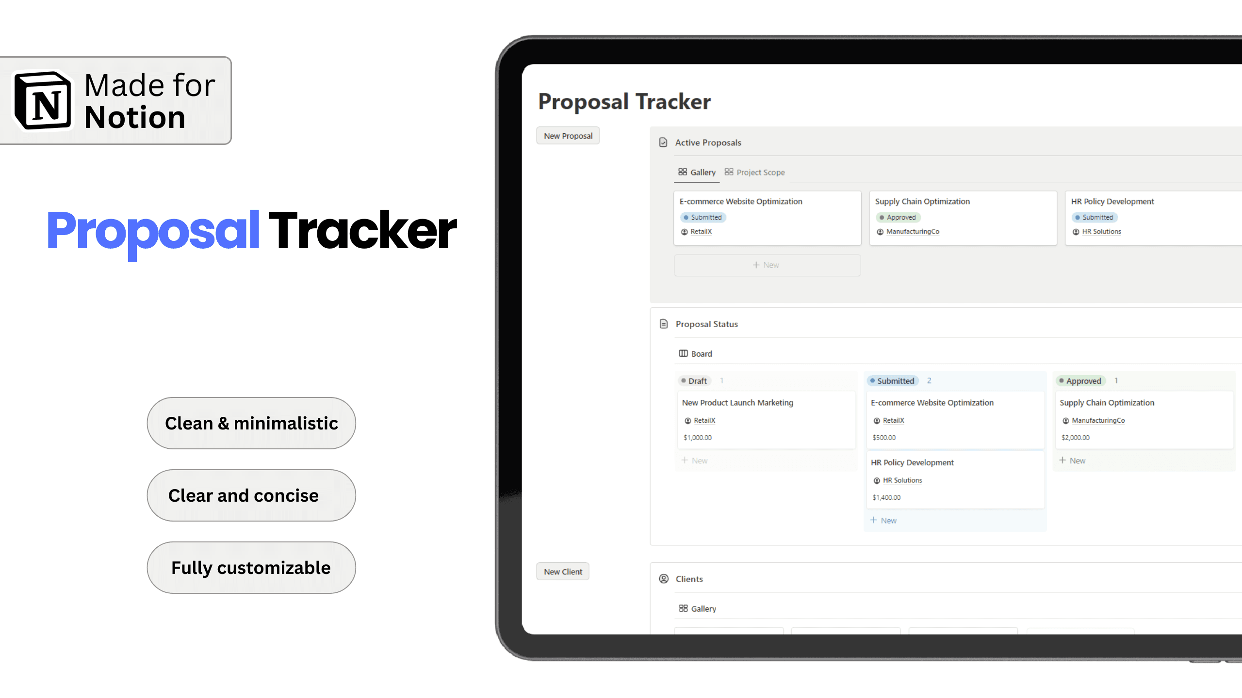 Proposal Notion Tracker