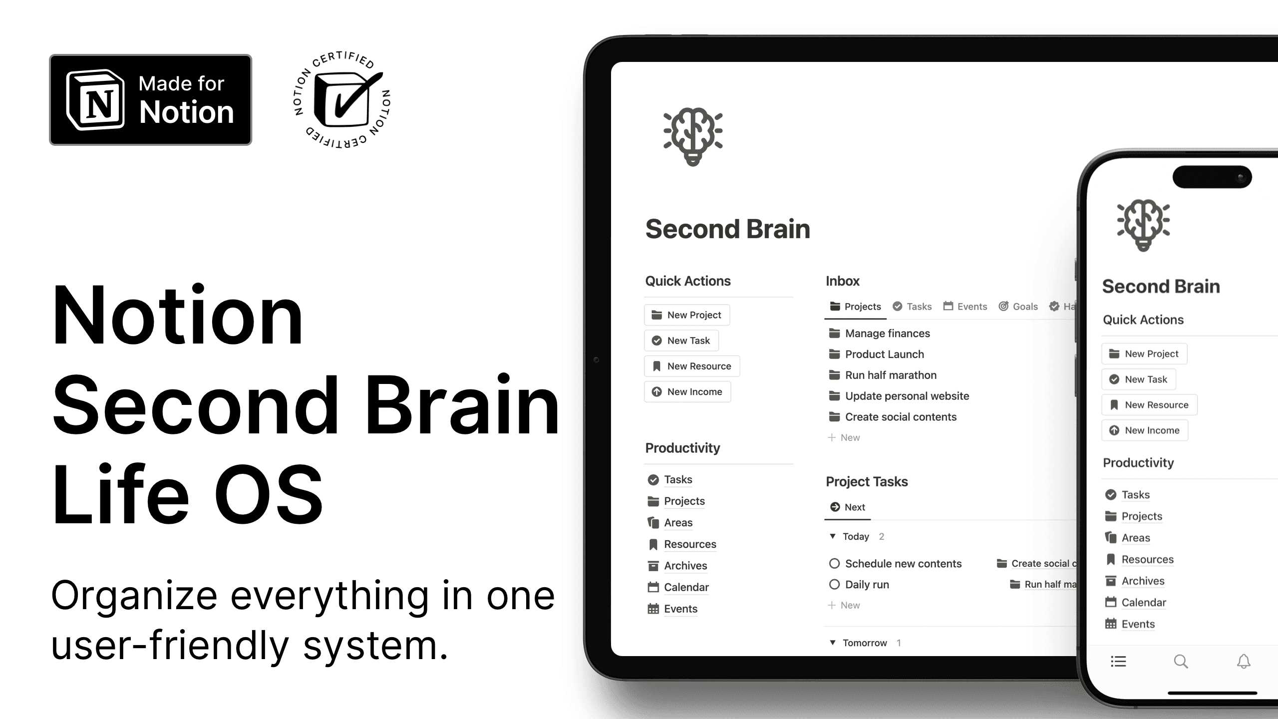 Notion Second Brain Life OS - image 3