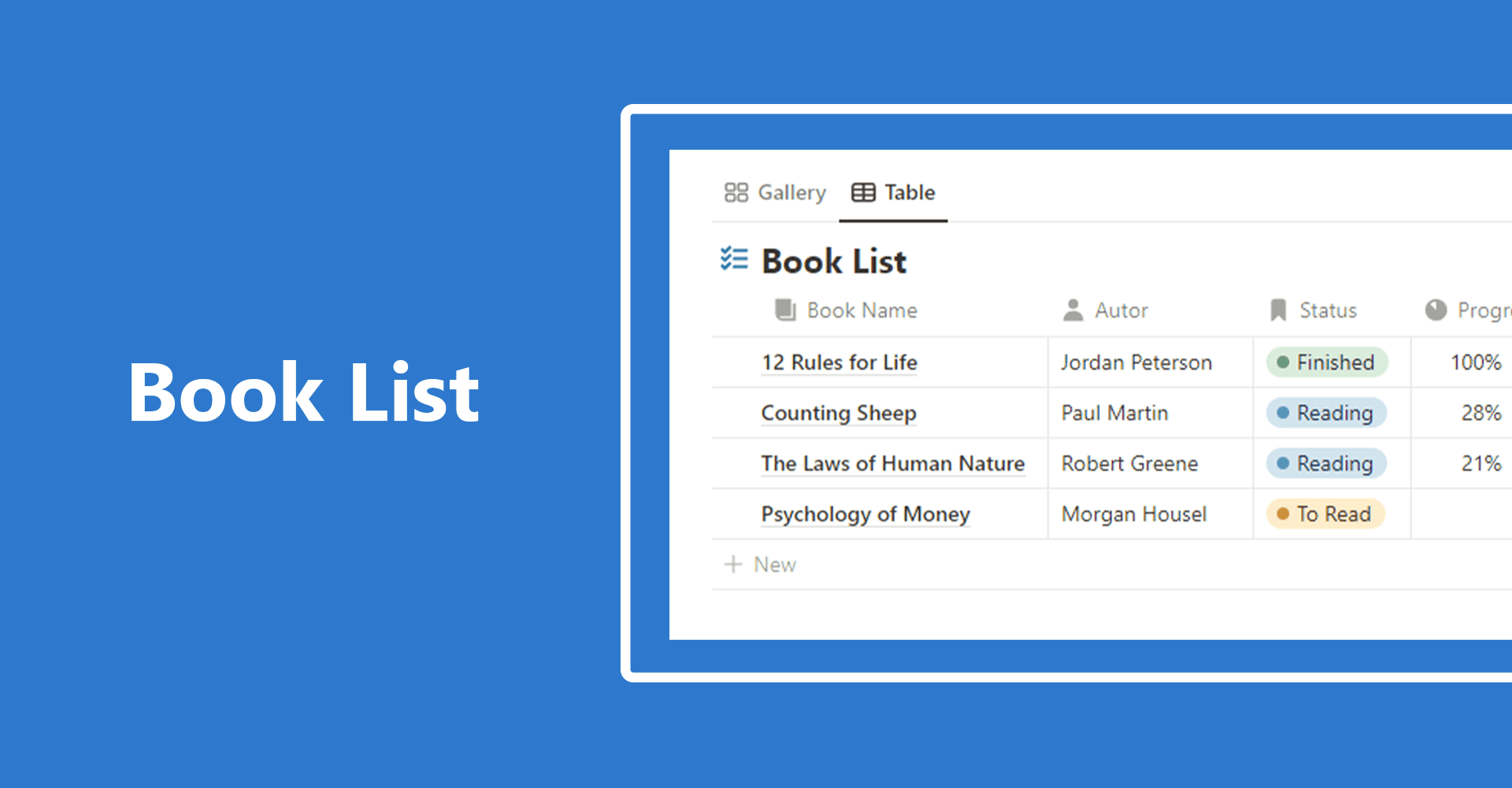 Reading Tracker - Notion Template - image 3