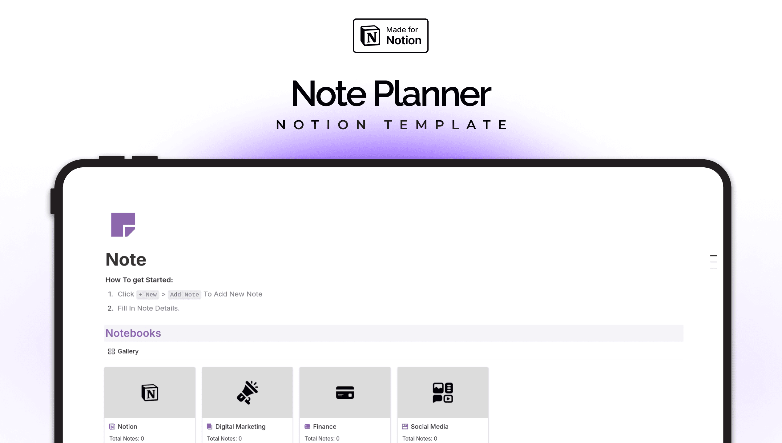 Note - Notion Template - image 1