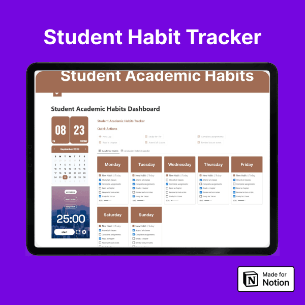 Student Academic Habits Tracker