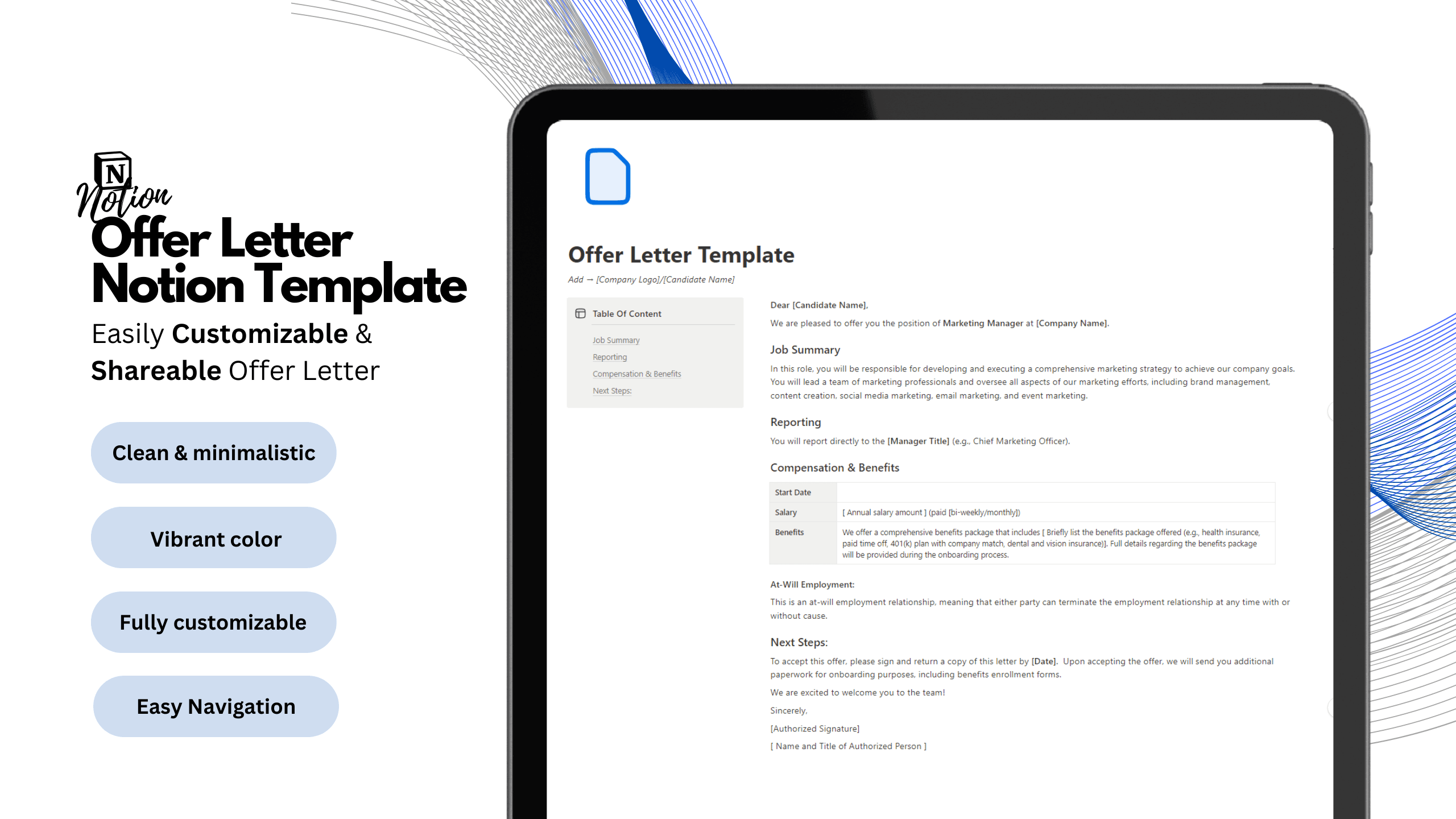 Offer Letter Notion Template
