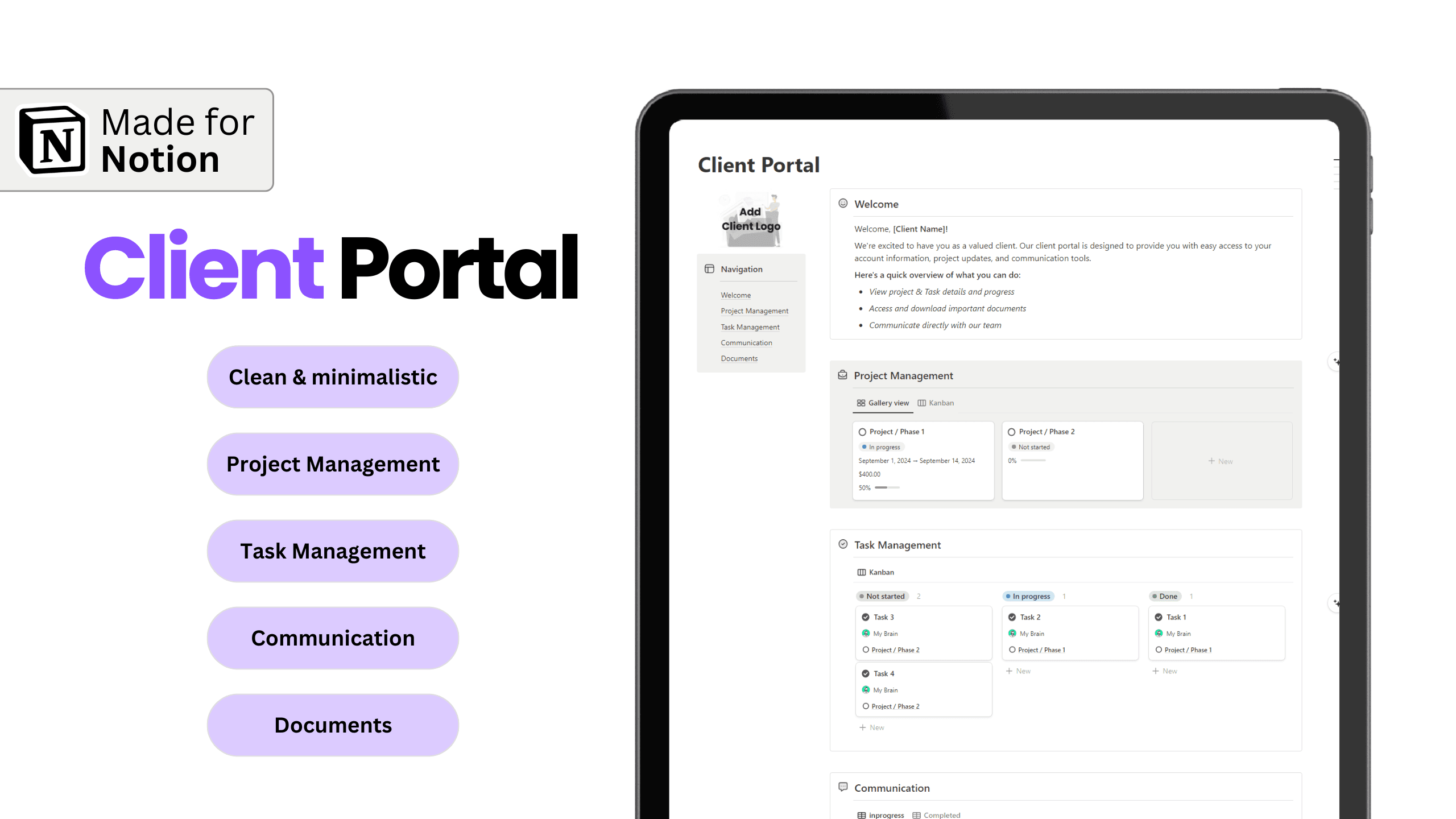 Notion Client Portal
