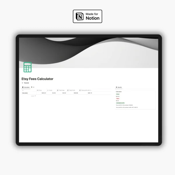 Etsy Fees Calculator