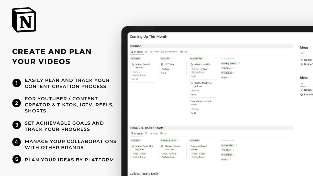 Notion Video Content Creator - image 1