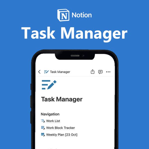 Task Manager - Notion Template