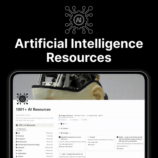 1001+ Artificial Intelligence Resources