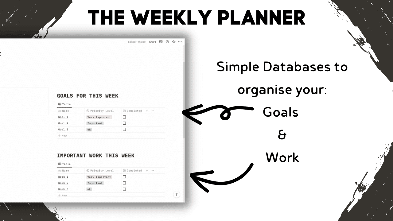 The Weekly Planner | Free Notion Template - image 4