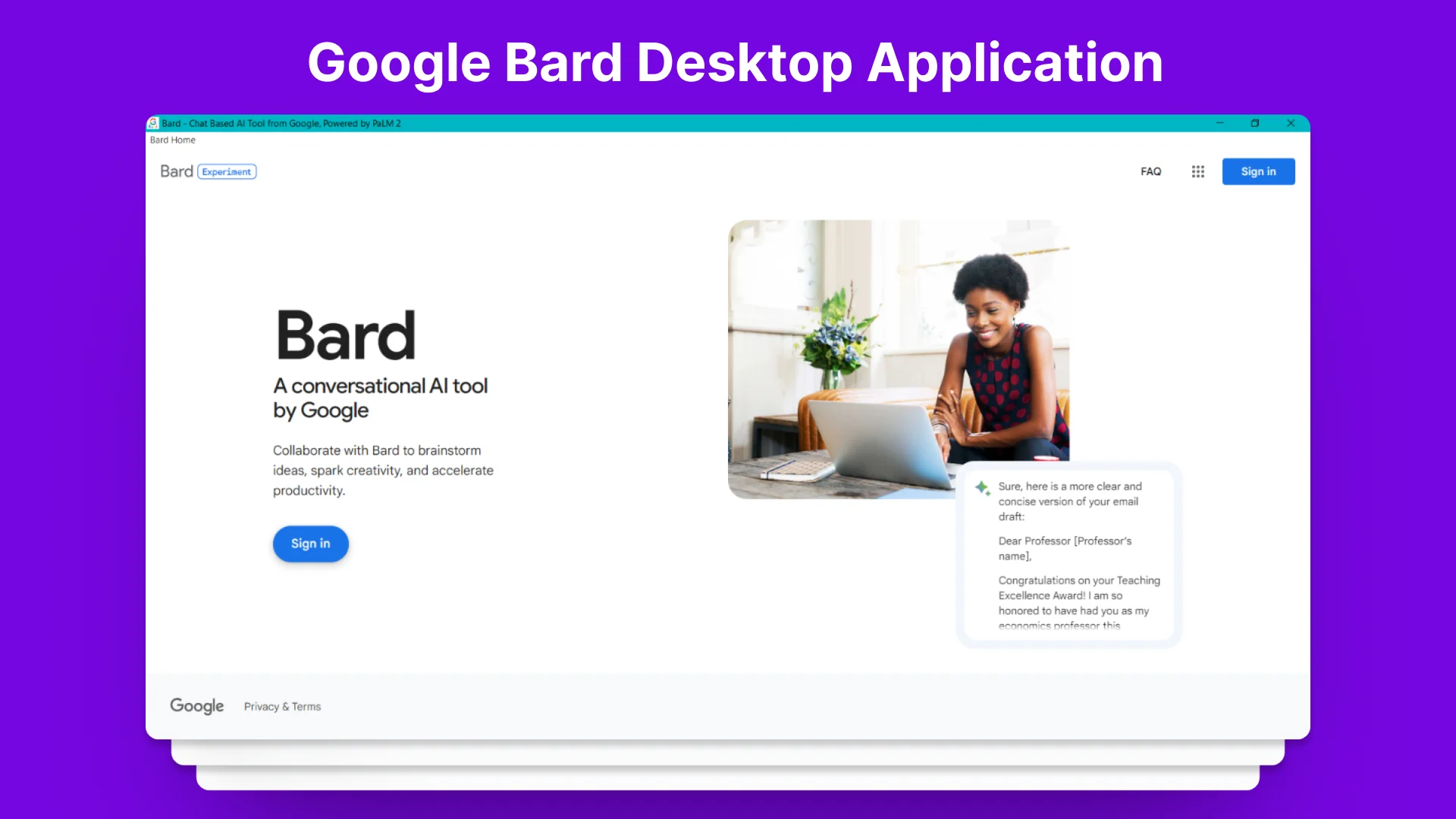 Google Bard Desktop Application - image 1