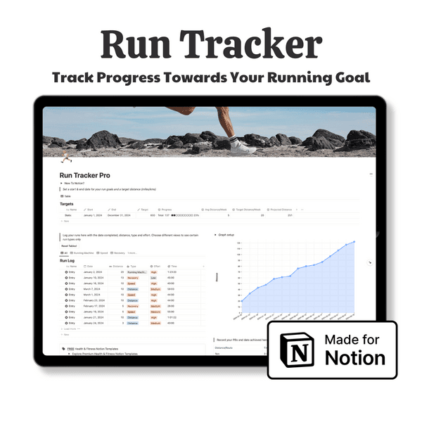 Run Tracker | Notion Template