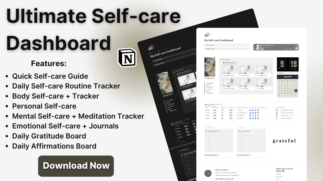 Ultimate Self-care Dashboard - image 1