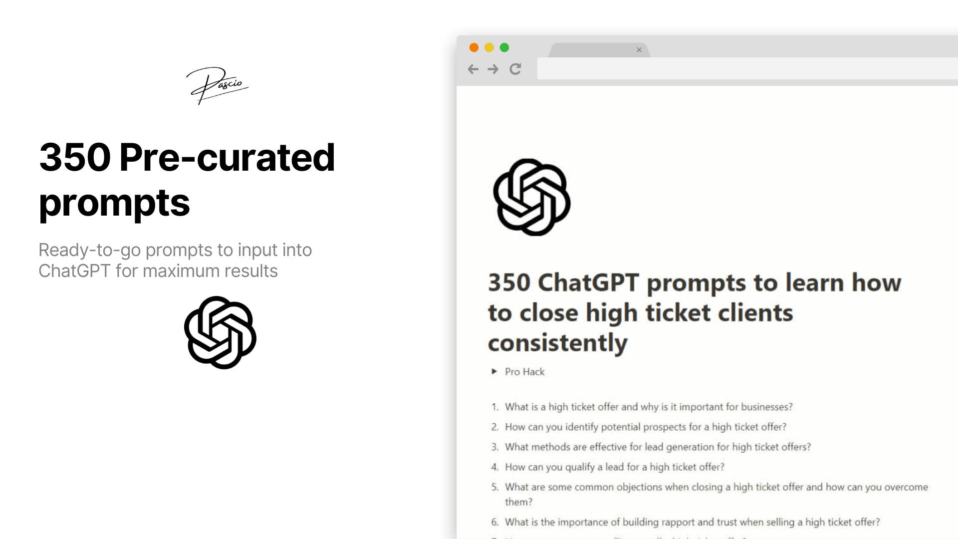 350 ChatGPT prompts to learn how to close high ticket clients consistently - image 2