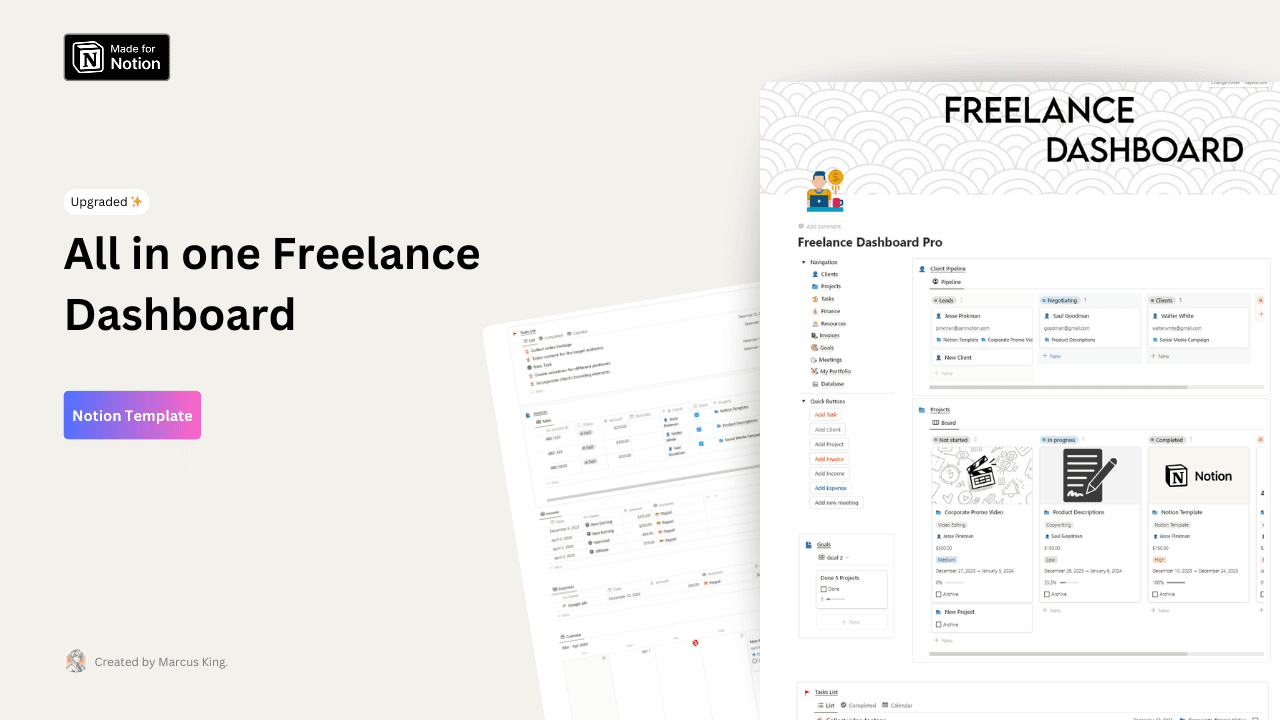 All-in-one Freelance Dashboard - image 1