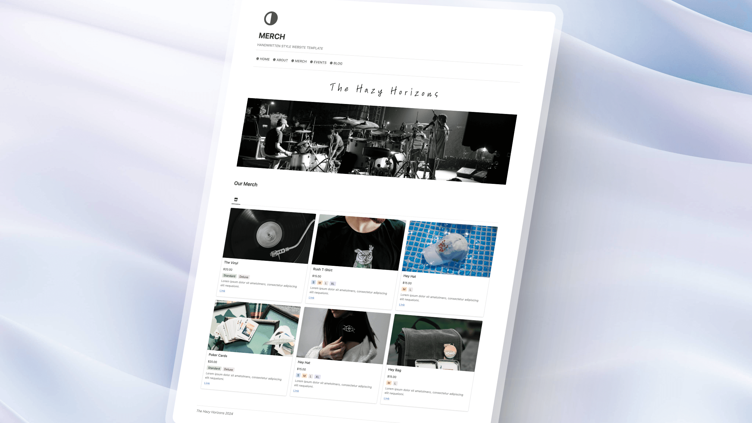 Notion Website Template for Musicians and Bands - image 2