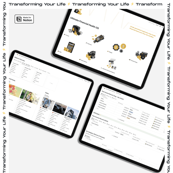 Ultimate Financial Health OS 2024 Notion Template