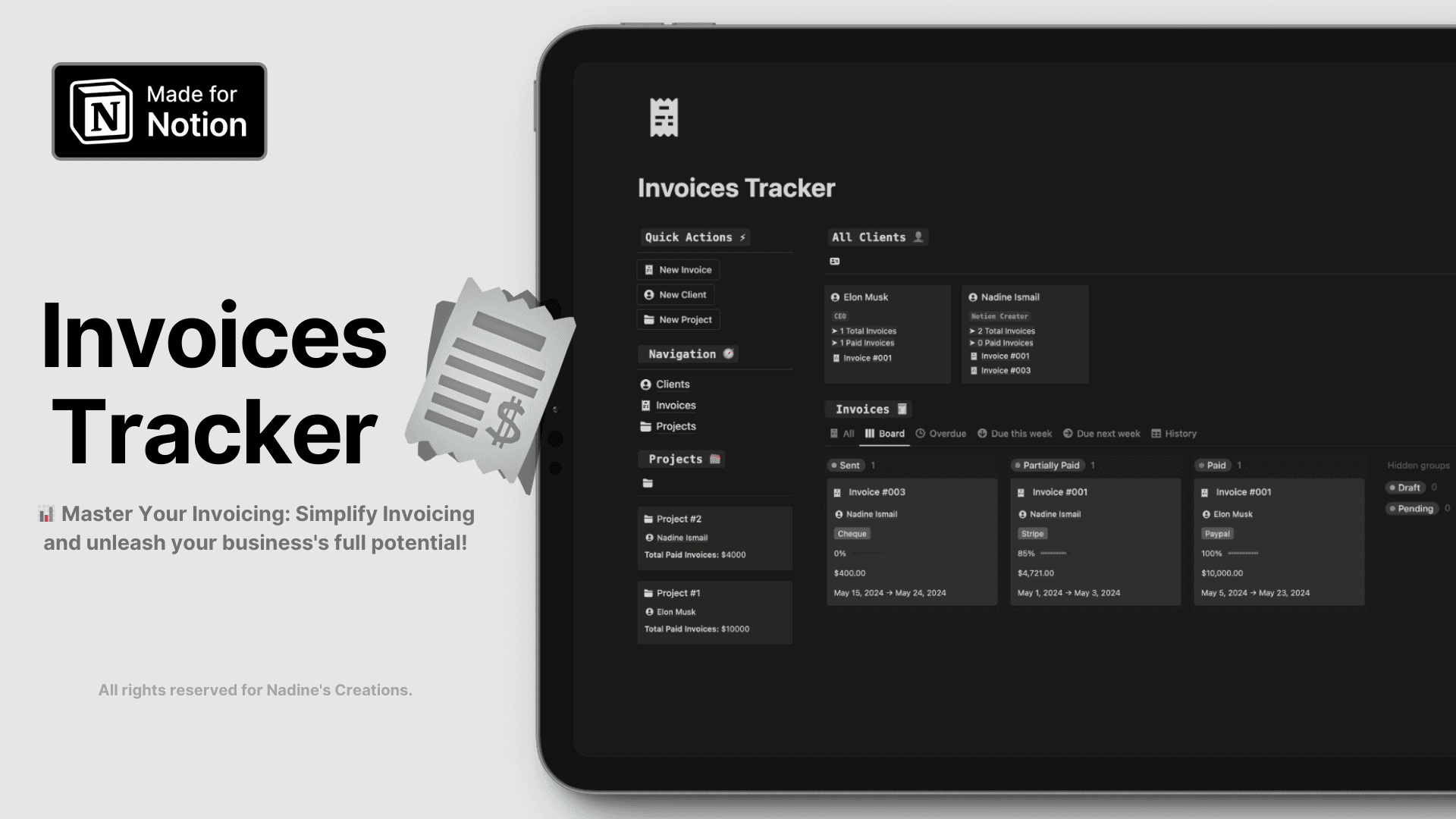 Notion Invoice Template Tracker - image 3